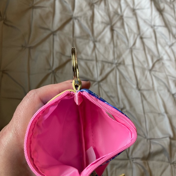 Lilly pulitzer wallet coin purse with keychain attachment - Picture 4 of 4
